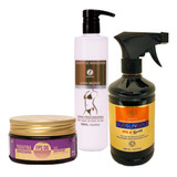 Kit Bronzeamento Parafina Açaí, Óleo + Fixador De Marquinha 