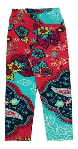 Legging Estampada Infantil Peluciada Meninas Algodão Calça