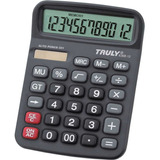 Calculadora De Mesa Trully 12dig.preta Mod.836b-12 Procalc