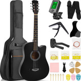 Guitarra Acústica Clasica 38 Inch  Con Funda Y Accesorios