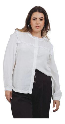 Camisa Puntilla Broderie Talles L-xl-xxl 313