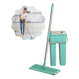 Mop Flat Rodo Com Balde Lava E Seca Profissional Com 1 Refil