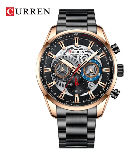 Reloj Para Hombre Curren 8391bk Negro