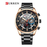 Reloj Para Hombre Curren 8391bk Negro