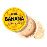 2 Pzas Polvo Traslucido Banana Maquillaje Setting Powder