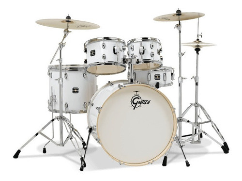 Batería Acústica Blanca 5 Piezas Gretsch Energy 22