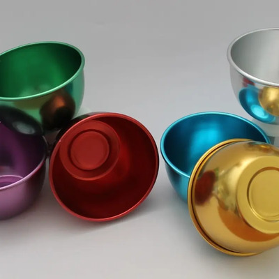 Tazón De Aluminio Anodizado En Colores, 6pzas X 800