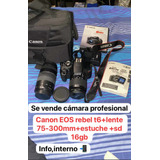 Canon Eos Rebel T6 2 Lentes + Accesorios  