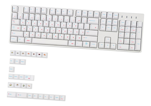 Pbt 135 Chaves Cereja Japonês Keycap Minimalista