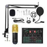 Kit Radio Micrófono Condenser Bm800 V9xpro Bluetooth Mixer