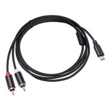 Cable Profesional Tipo C A 2 Rca Estéreo Hifi Alta 2m