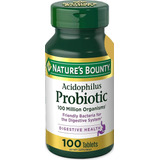 Probiotic Acidophilus 100 Millones De Lactobacillus 100 Tabs