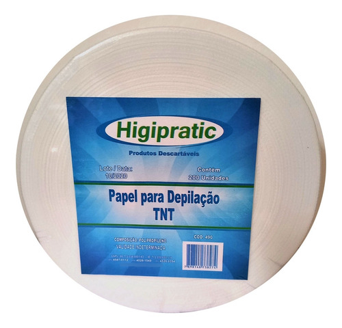 Papel Para Depilação Rollon Higipratic 7,5cmx50m - 01 Rolo