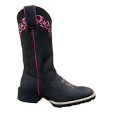 Bota Texana Made In Lida Feminina Roper Pink B-36