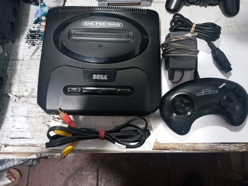 Sega Genesis 2 Completo Con 1 Control,eliminador Y Cables Av