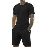 Conjunto Deportivo Casual Manga Corta Shorts Hombre