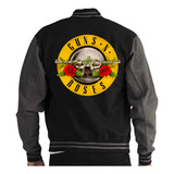 Chaqueta Beisbolera Guns N' Roses Rock Logo M1 