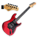 Guitarra Tagima Sixmart Vermelha Hss Stratocaster C/ Efeitos