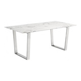 Mesa De Comedor Modelo Atlas - Blanco Këssa Muebles