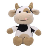 Peluche Vaca Lechera Grande 30cm Suave De Niños