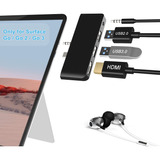 Estación De Acoplamiento Surface Go, Adaptador Usb C 4 En 1 