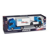 Camion Iveco Usual Racing Equipo Trailer Trucks 45 Cm En Mca