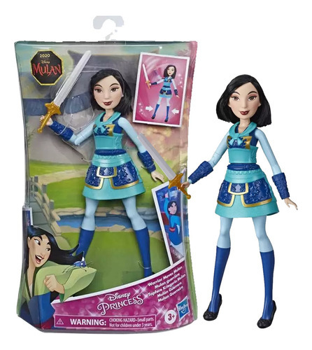 Boneca Mulan Princesas Disney 30cm Mulan Guerreira - Hasbro