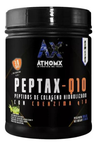 Suplemento En Polvo Peptax Peptidos Colageno Hidrolizado Con Coenzima Q10 Athomx En Pote 300gr