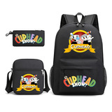 Mochila Cuphead De Moda Creativa Impresión 3 Unids/set