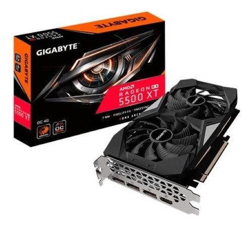 Placa De Vídeo Amd Gigabyte Rx 5500 Xt 4gb Gddr6 