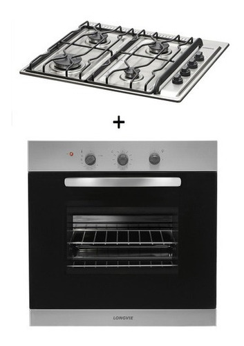 Combo26 Gas Longvie Horno H1500xf + Anafe A2600rxf