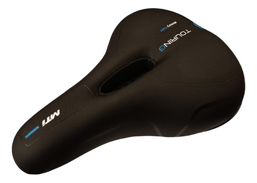 Asiento Bicicleta Mti Touring Memory Foam Antiprostatico Ancho 188 Mm Color Negro Largo 255 Mm