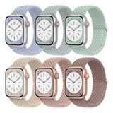 6 Correas Trenzadas Para Apple Watch Series Ultra 8 7 Se 6 5