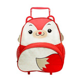 Mochila Infantil Escolar Costas Carrinho Pets Com Rodinhas