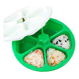 Molde Sushi 6 Furos Onigiri Press Ball Rice Ball Oniguiri Q