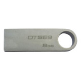 Pendrive Kingston Datatraveler Se9 Dtse9h 8gb 2.0 Prateado