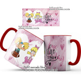 Mug  Oreja Interior Rojo Amor San Valentin Regalo Pareja 12