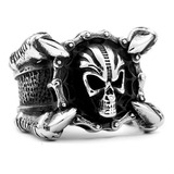 Anillo Garra Dragón Cráneo Calavera Acero Inoxidable Hombre