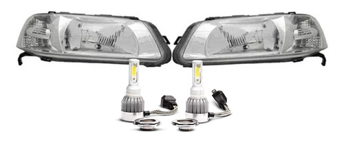 Juego Optica Vw Gol Country 2003 2004 2005 Sd +cree Led