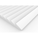 Panel Acústico Absorbente Saw Ignifugo Premium Blanco 3cm