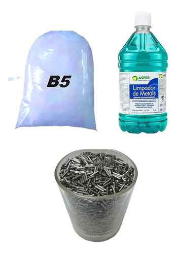 Kit Limpeza Polimento Tamboreador Palito, Shampoo E B5 