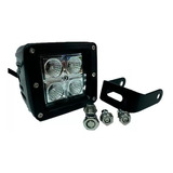 Faro Auxiliar 4 Led Cuadrado 16w Moto Cuatri 4x4 Potencia