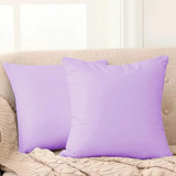 Cojines Para Sala Decorativos 2 Piezas - Morado Piel