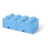 Bloques Apilables Para Armar Lego Brick Drawer 8 Con Cajones Lego X1 4006 Color Celeste
