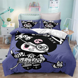 Juego De Fundas Nórdicas, Kuromi, Juego De Ropa De Cama De