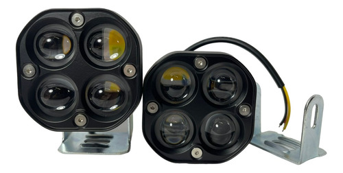 Faros Led Para Moto Exploradoras 4 Lupas Super Potentes