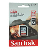 Memoria Sandisk Ultra 32gb Sdhc Uhs-i 90mb/s Clase 10