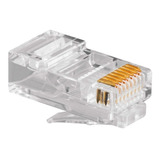 Fichas X100 Unidades Rj45 P/ Utp Conexión De Red De Calidad