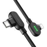 Cable Lightning Compatible Con iPhone Usb-c Pd En L 36 W, Color Negro