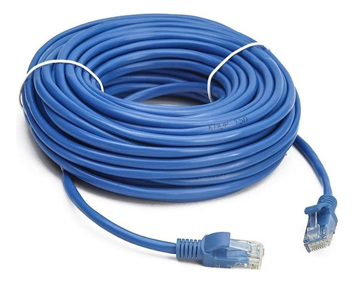 Cabo De Rede Cat5e 10 Metros Ethernet Lan Rj45 Gigabit Azul